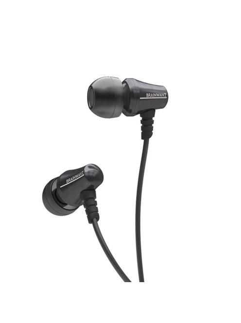 BRAINWAVZ JIVE Stereo high quality In Ear headphones with Mic and COMPLY foam eartips Black