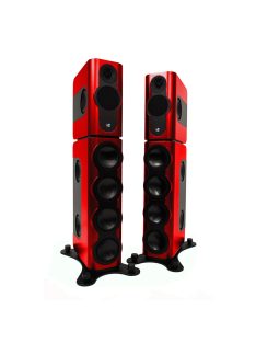   KII AUDIO THREE BXT SYSTEM - Ultra High-End Active Stereo and Home Theatre Audio System with Kii CONTROL - Ferrari Rosso Corsa High Gloss