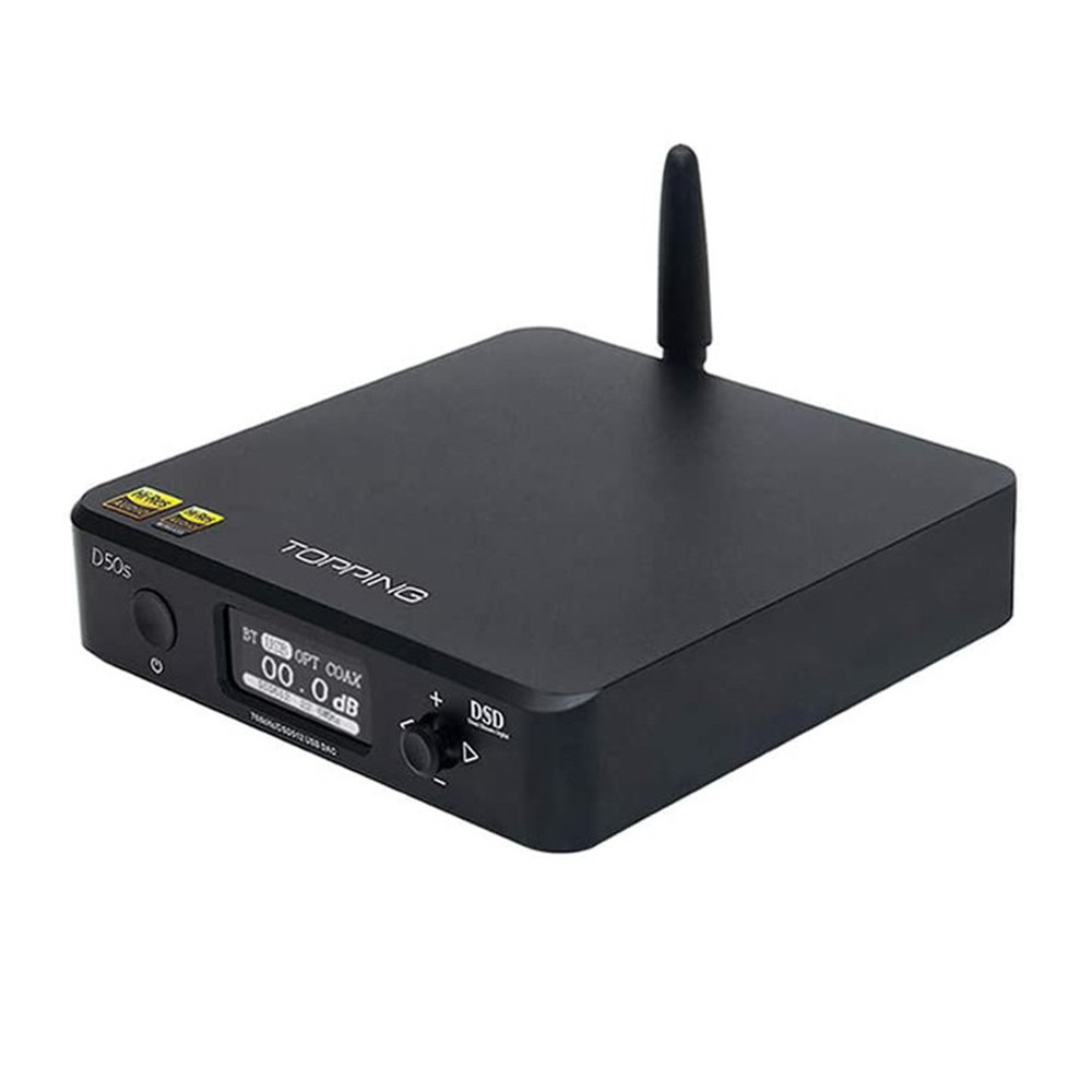 TOPPING D50S - Premium Quality Desktop DAC 32bit 768KHz DSD512 - Black