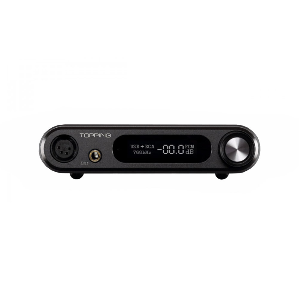 TOPPING DX5 LITE - Premium Quality Desktop DAC and NFCA Headphone Amplifier  32bit 768kHz DSD512 - Black