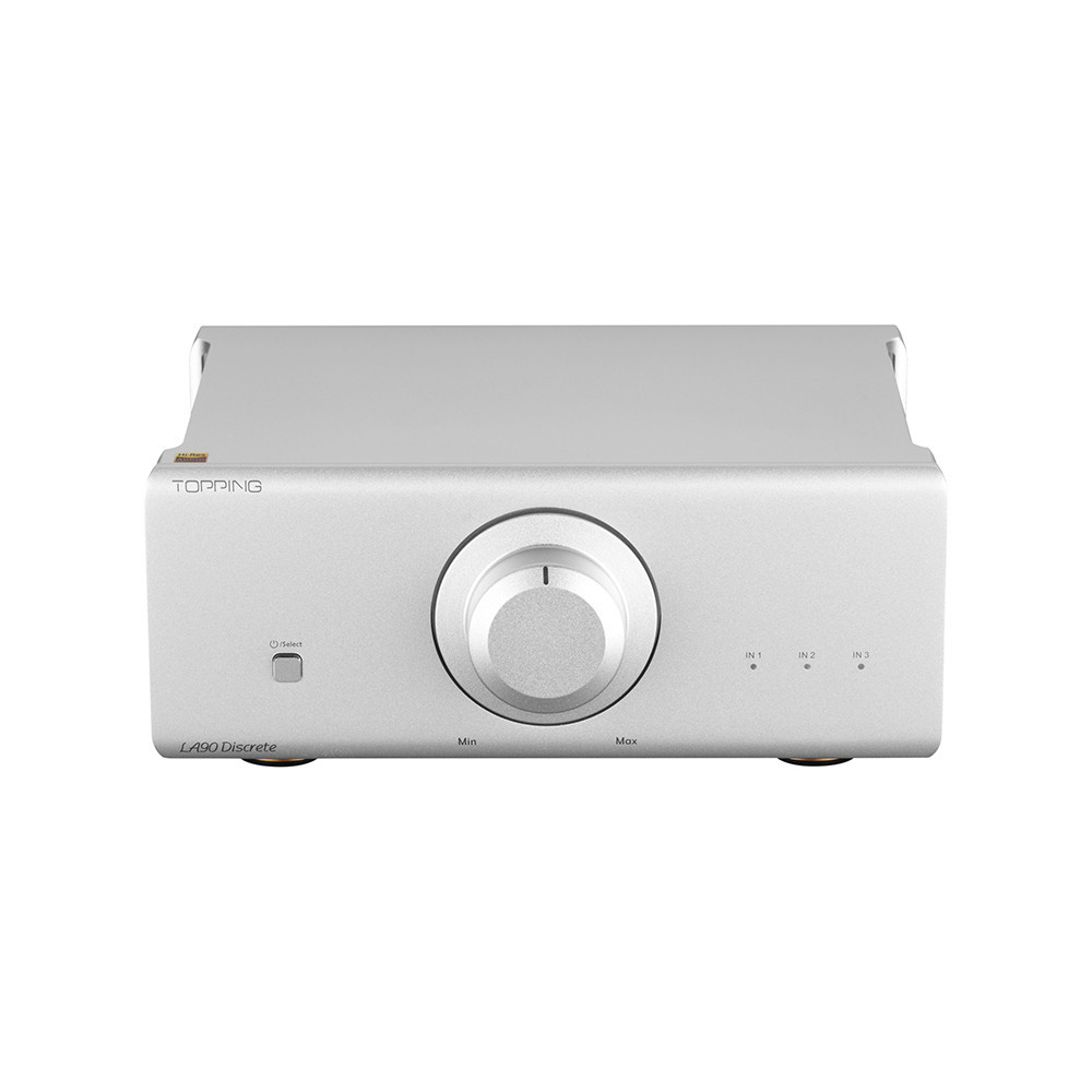 TOPPING LA90 DISCRETE - High-End Quality Balanced Desktop Stereo Amplifier  2x100W 4 Ohm - Silver