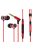 SOUNDMAGIC E10C  - Stereo high quality multi award winner In-Ear headphones with Mic. - Red