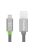 XtremeMac flat Lightning cable with LED - Grey