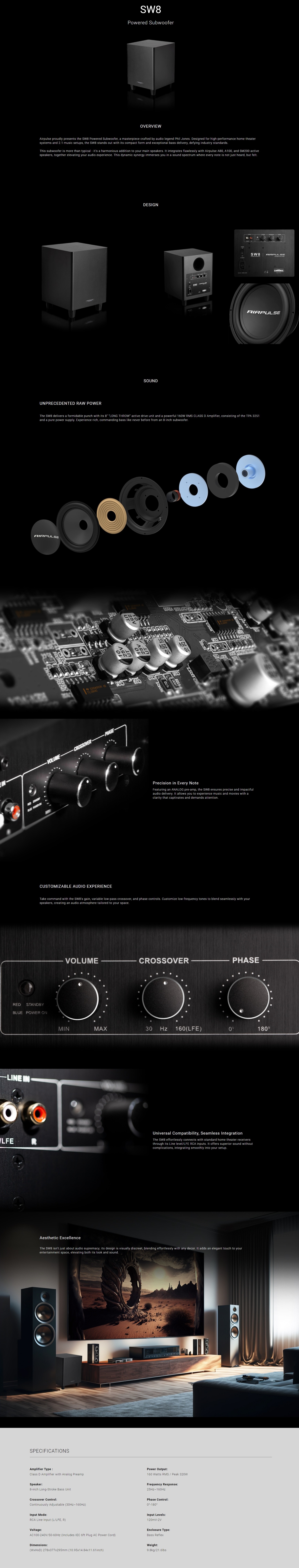 Airpulse SW8 details